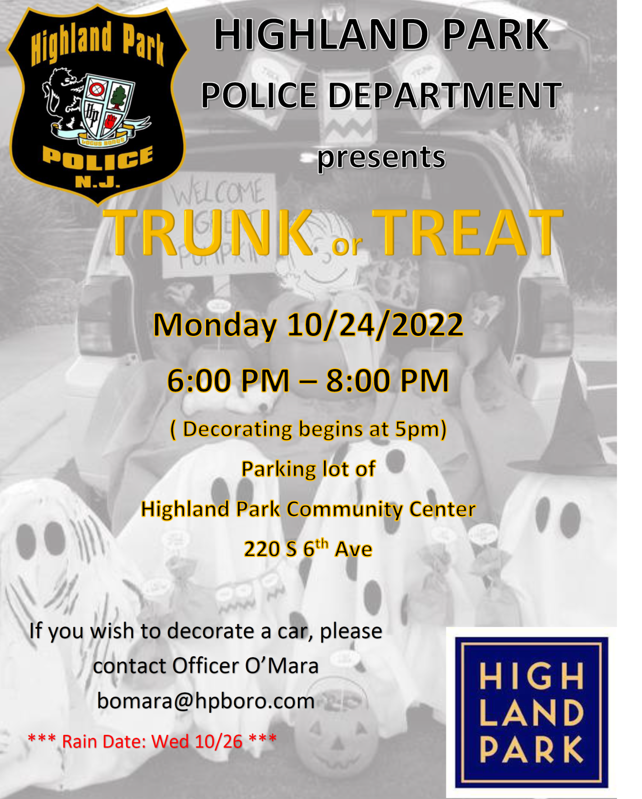 Halloween Trunk or Treat 2021