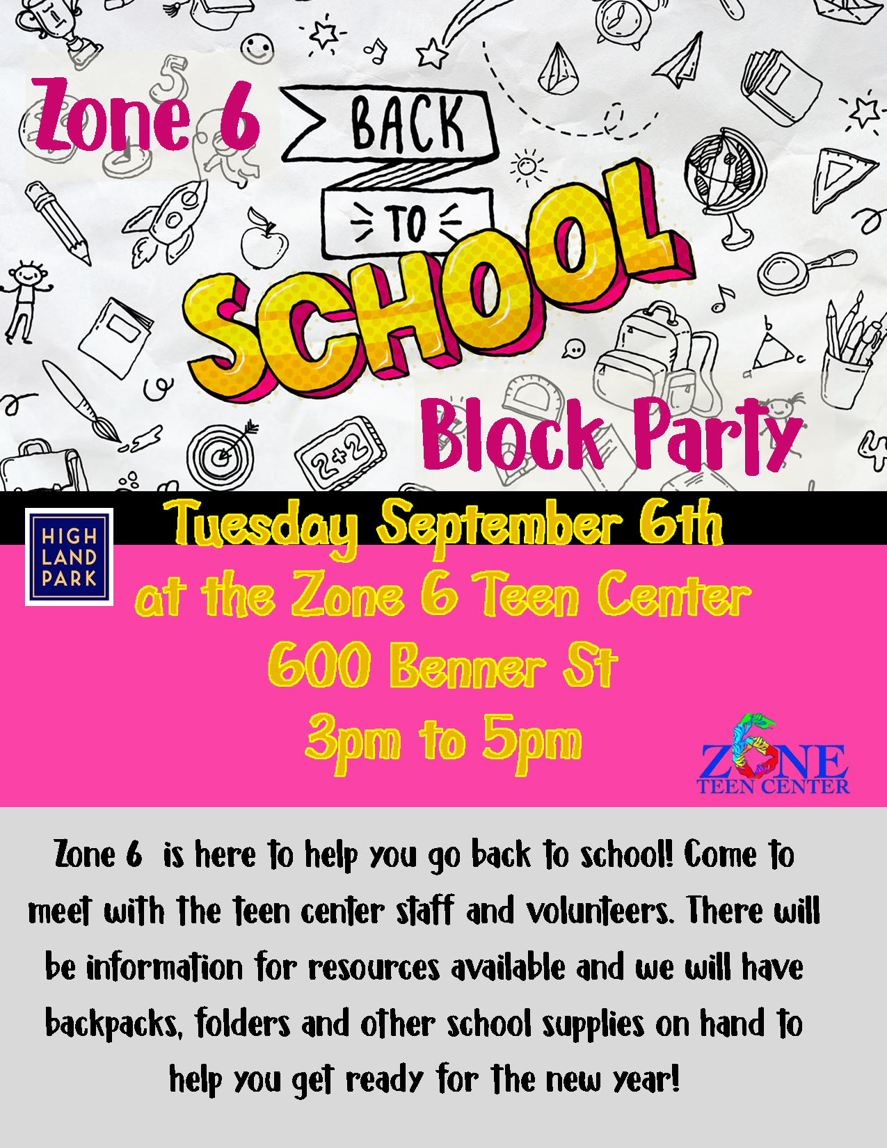 Back to School Event