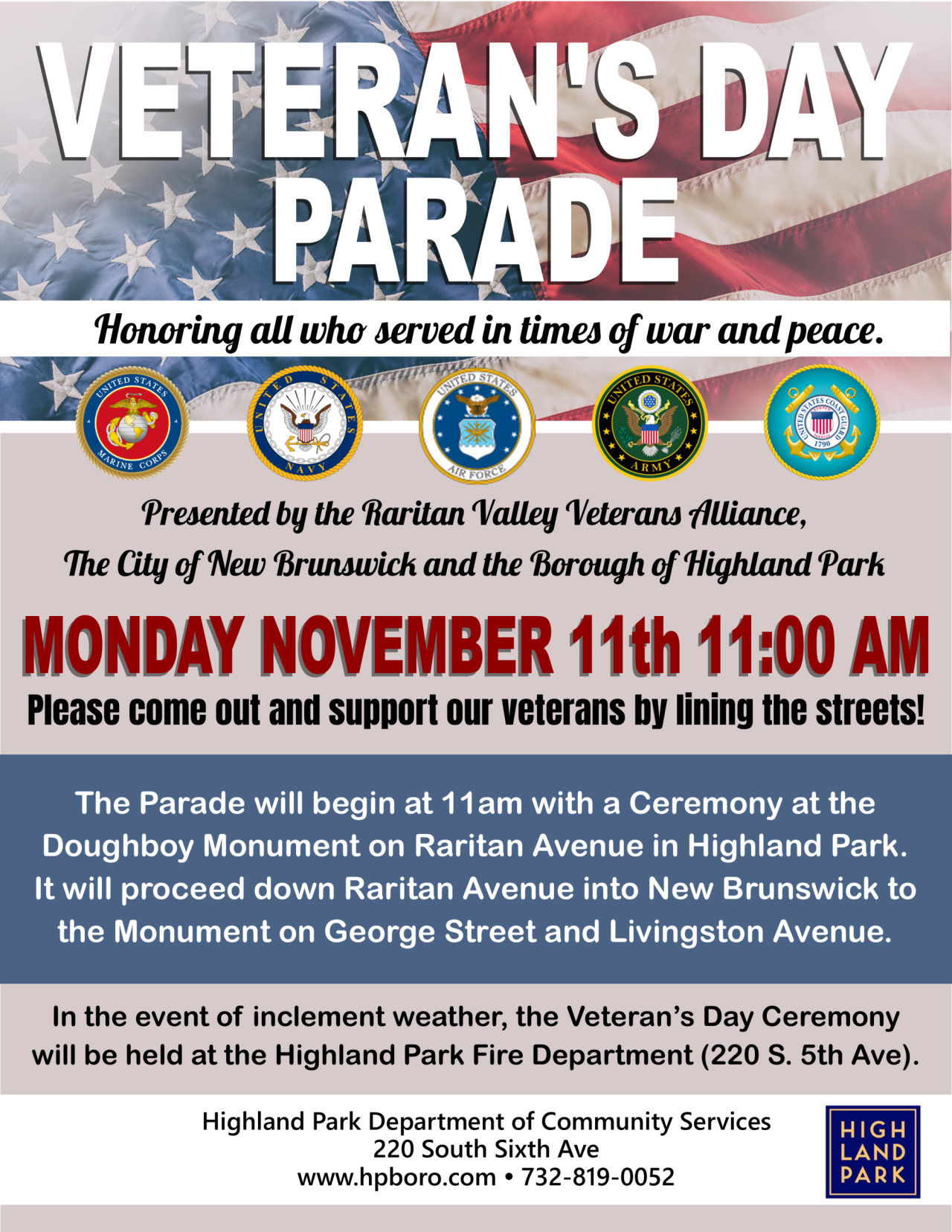 2024 Veterans Day flyer